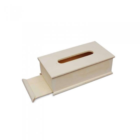 wood Tissue Box rectangular